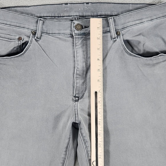 Mott & Bow Jeans Mens 38x32 Stone Gray Straight Leg Stretch Denim Casual - Picture 13 of 15